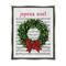 Stupell Industries Joyeux Noel Vintage Song Framed Floater Canvas Wall Art
